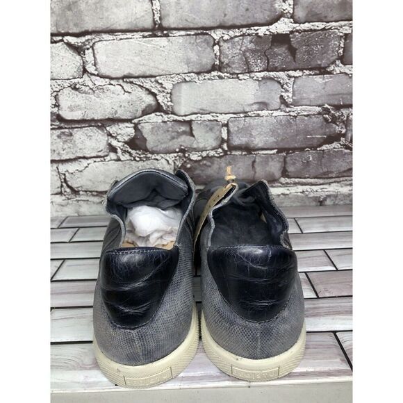 Bed Stu Workshop Blue Gray Denim Distressed Lace Casual Sneakers Men 13M US/46EU - Picture 10 of 16